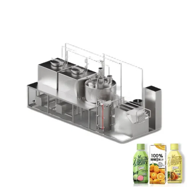 Fresh Pasteurized Milk Bottling Lines Garis pembotolan susu pasteurisasi segar