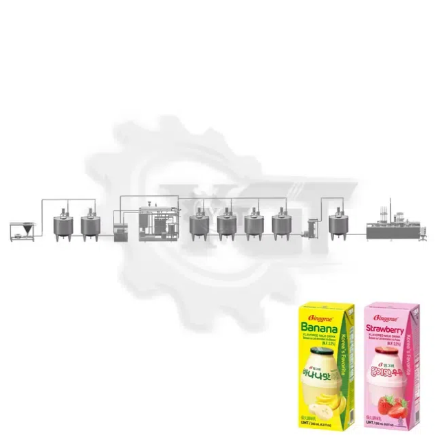 Flavored Milk Processing Lines Garis pemrosesan susu rasa